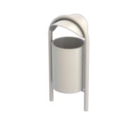 Abfallbehälter Metall 75L